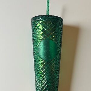 Starbucks Emerald Green Textured Tumbler